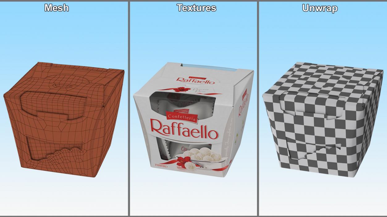 3D Ferrero Raffaello Candies Collection