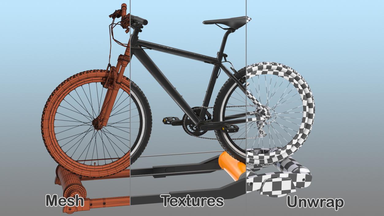 3D Mountain Bike Riding Roller Platform