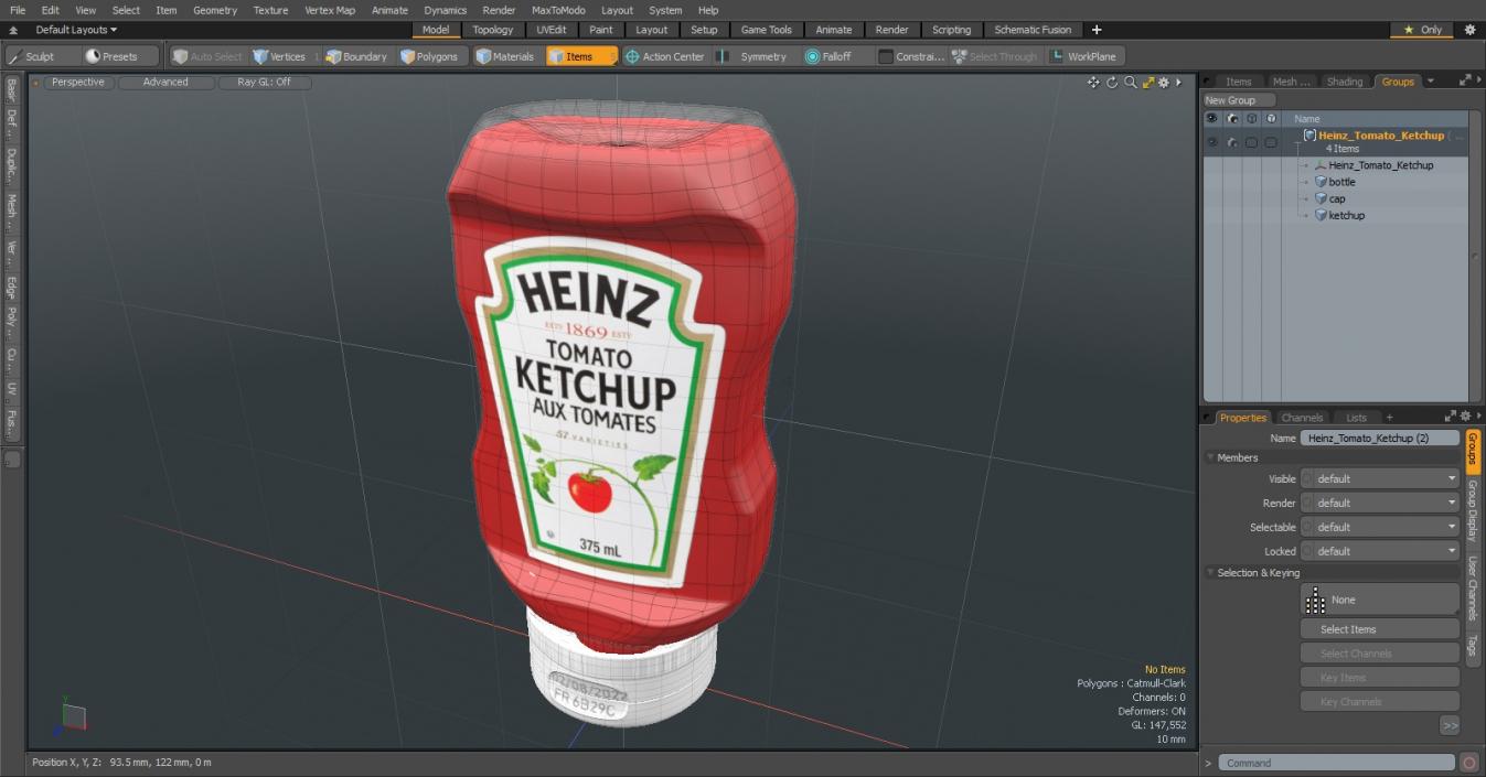 3D model Heinz Tomato Ketchup