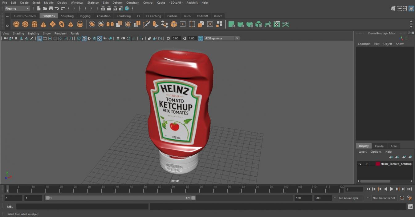 3D model Heinz Tomato Ketchup