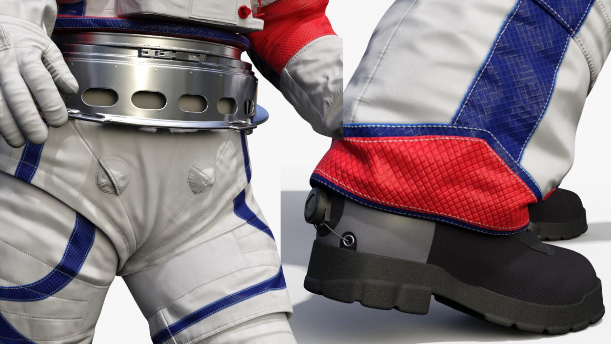 Spacesuit NASA Astronaut xEMU Walking Pose 3D