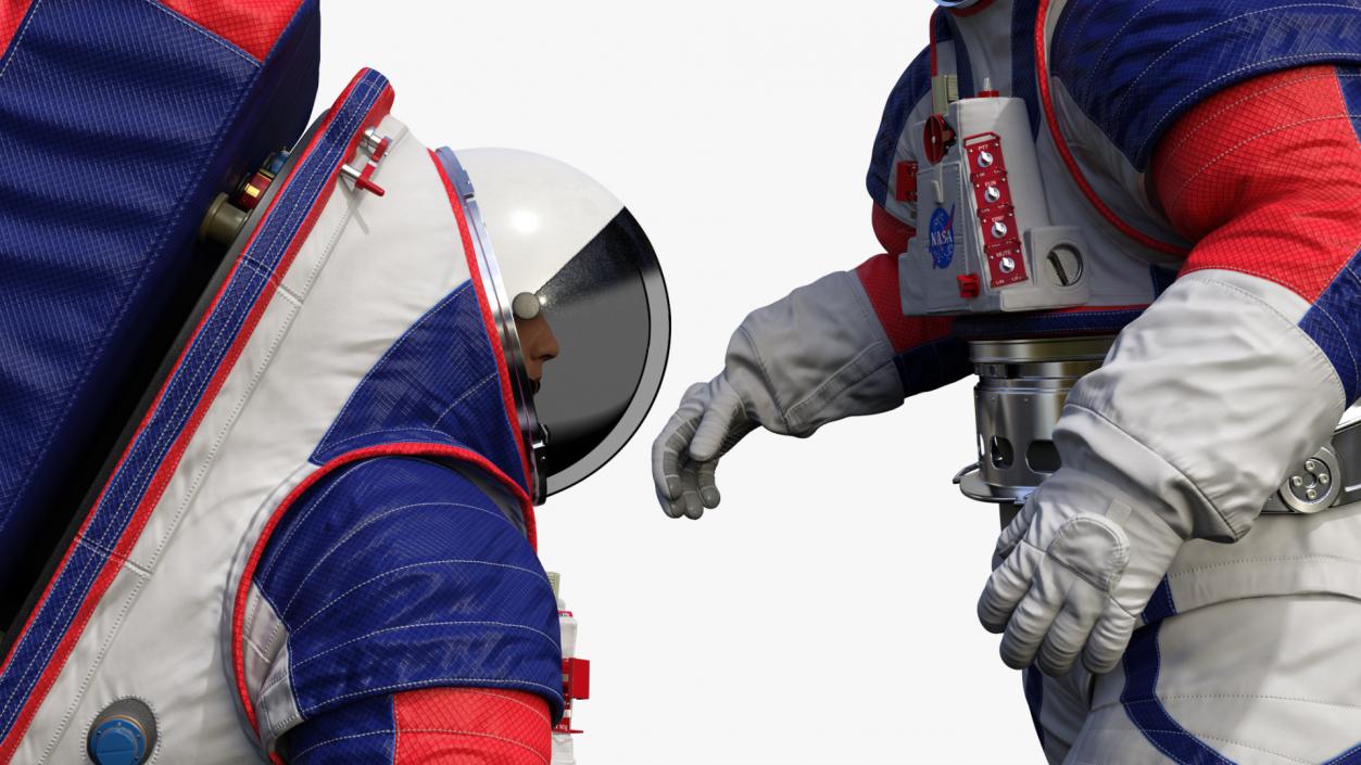 Spacesuit NASA Astronaut xEMU Walking Pose 3D