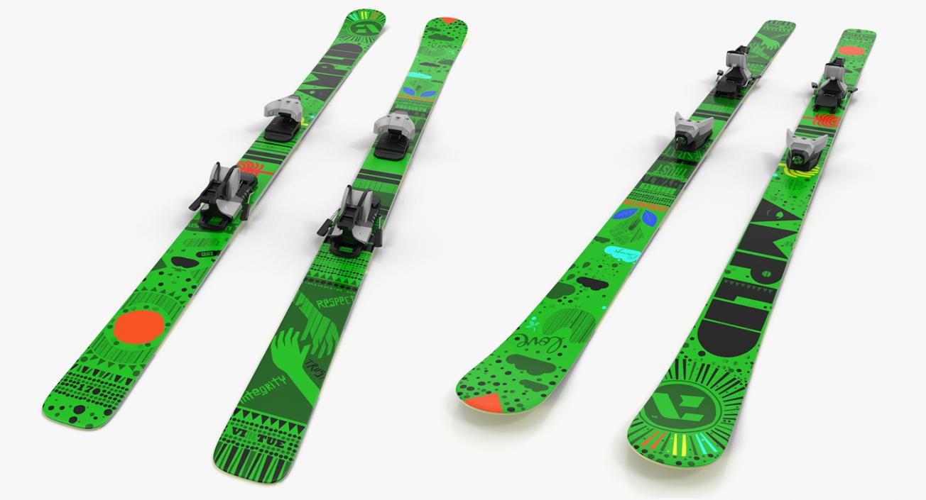 Ski 3D Models Collection 3D model