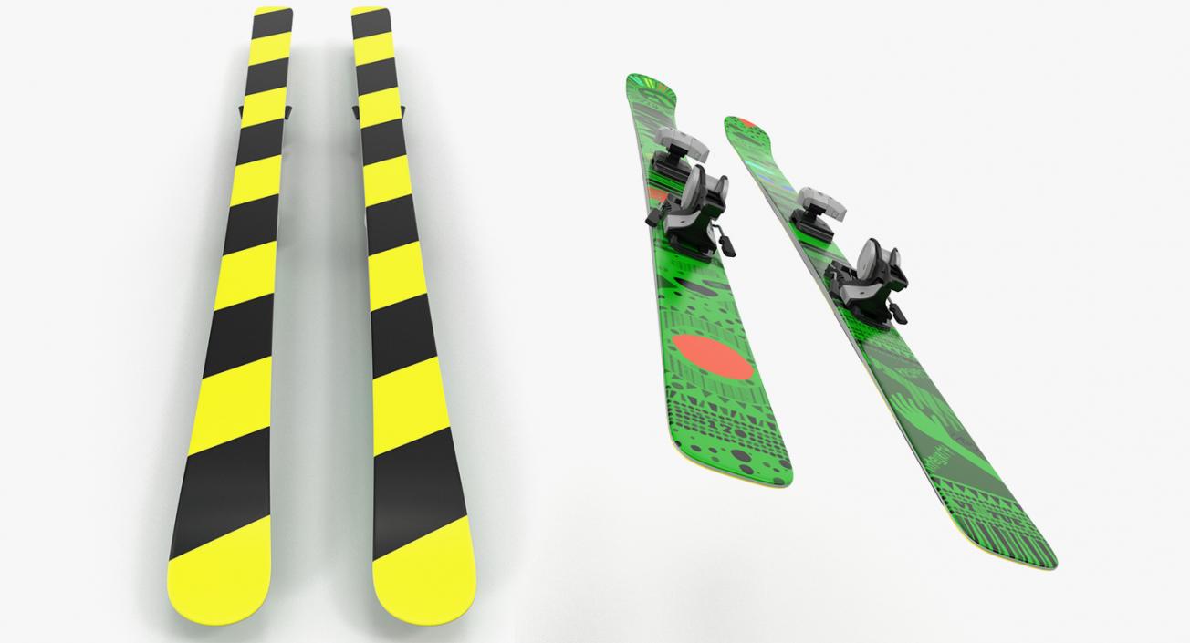 Ski 3D Models Collection 3D model