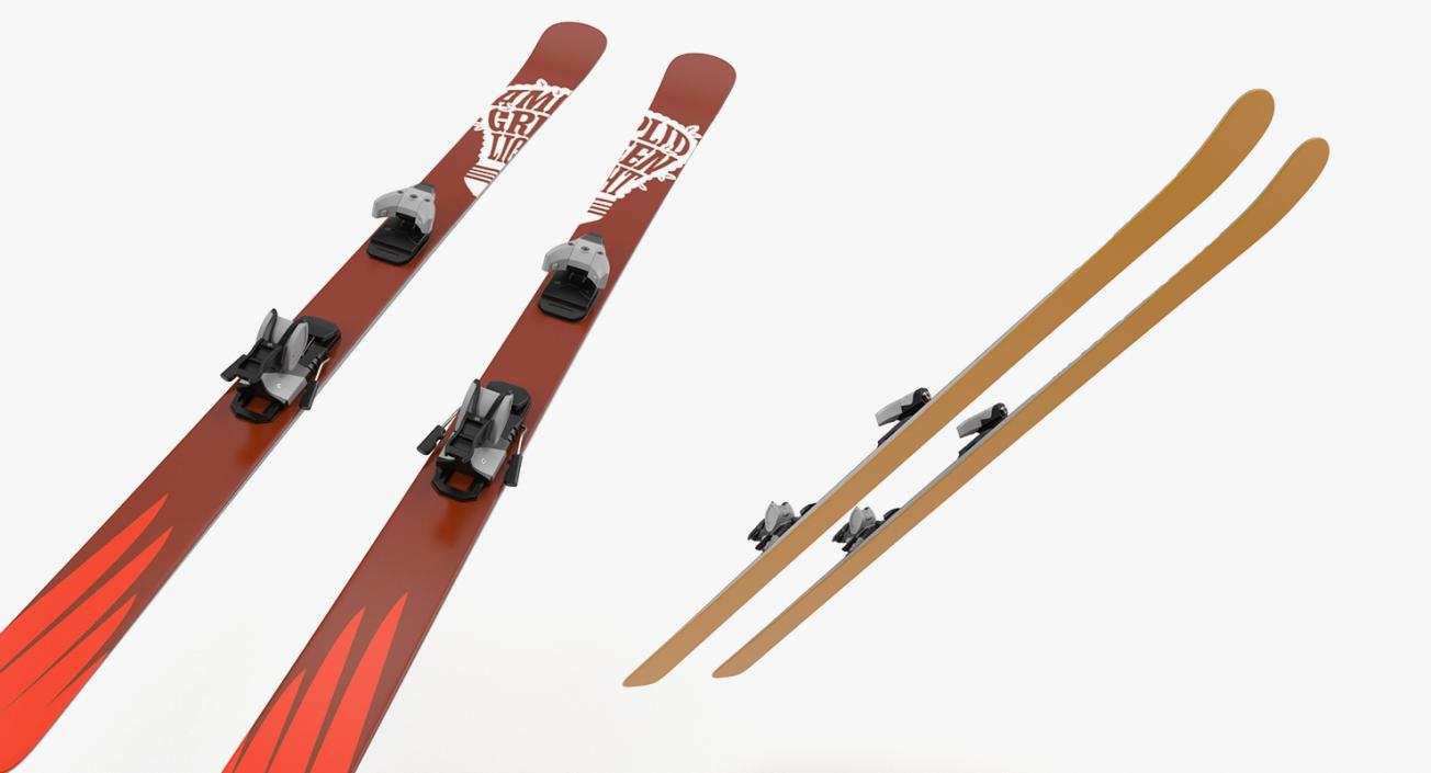 Ski 3D Models Collection 3D model