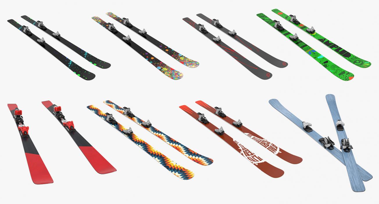 Ski 3D Models Collection 3D model