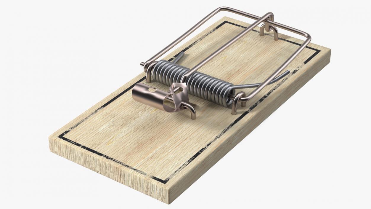 Metal Pedal Mouse Trap 3D