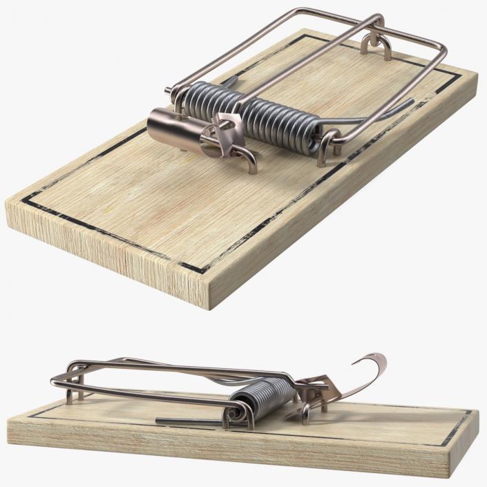 Metal Pedal Mouse Trap 3D