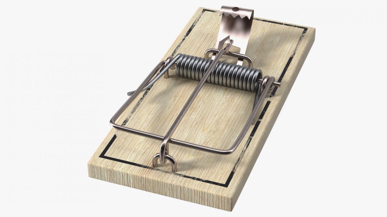 Metal Pedal Mouse Trap 3D