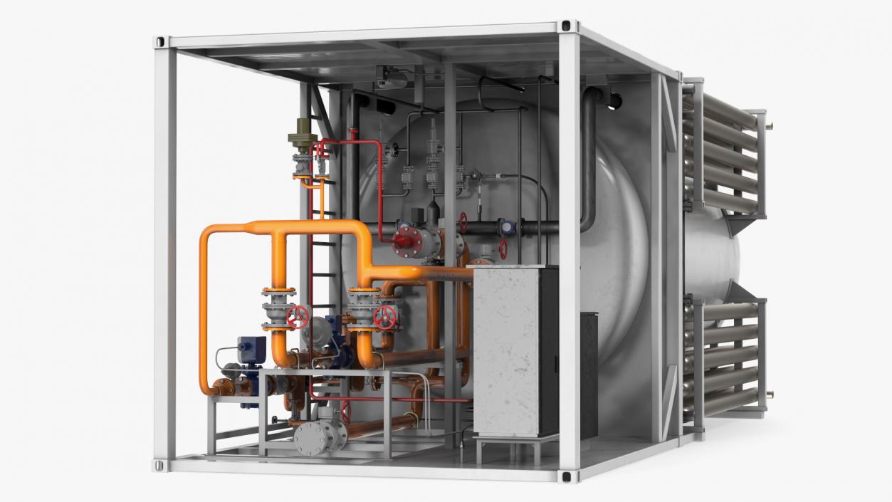 3D Green Energy Regasification Plant model