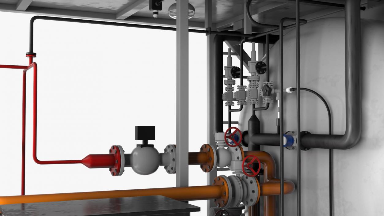 3D Green Energy Regasification Plant model