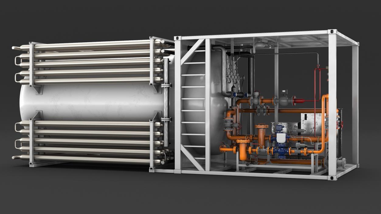 3D Green Energy Regasification Plant model