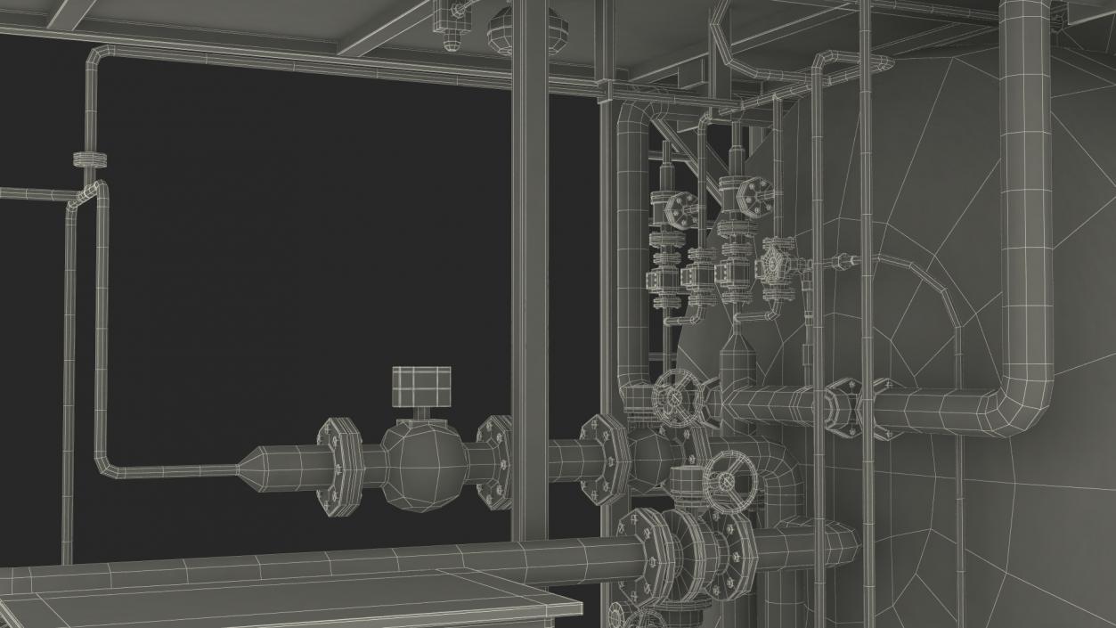 3D Green Energy Regasification Plant model