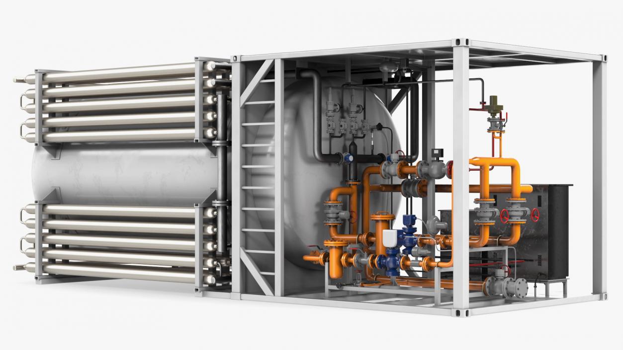 3D Green Energy Regasification Plant model