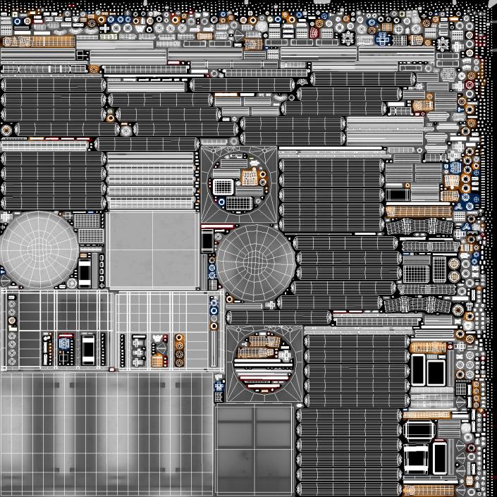 3D Green Energy Regasification Plant model