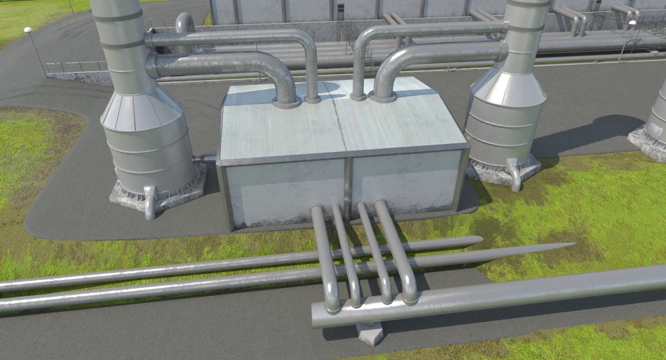 Geothermal Power Plant 3D