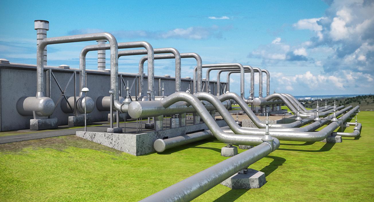 Geothermal Power Plant 3D