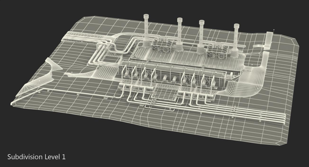 Geothermal Power Plant 3D