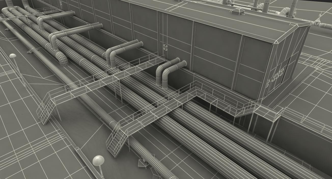 Geothermal Power Plant 3D