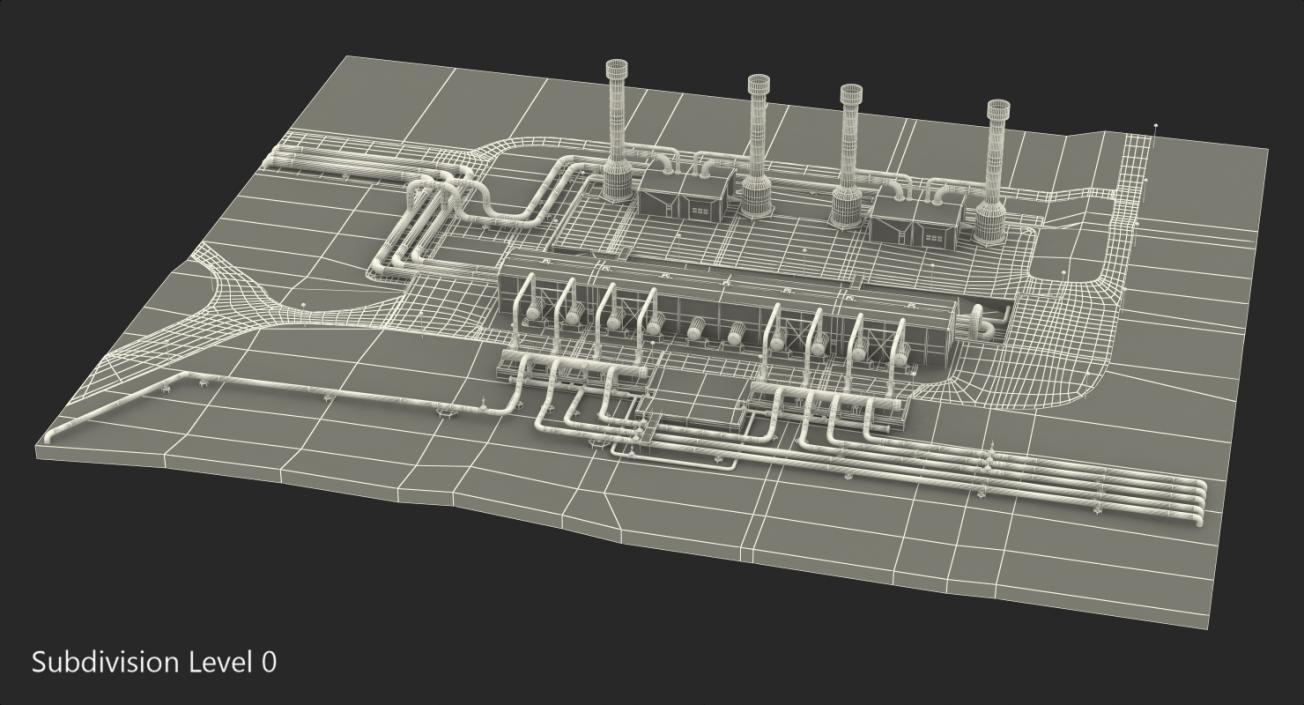 Geothermal Power Plant 3D