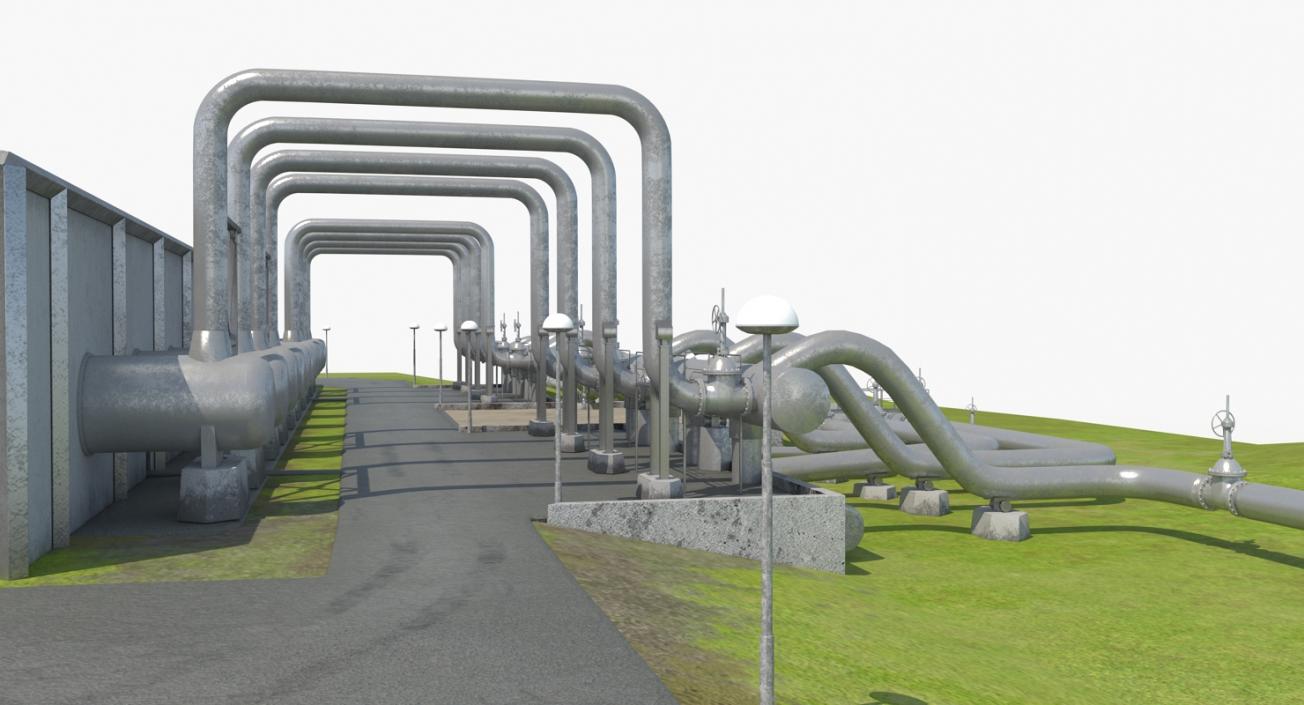 Geothermal Power Plant 3D