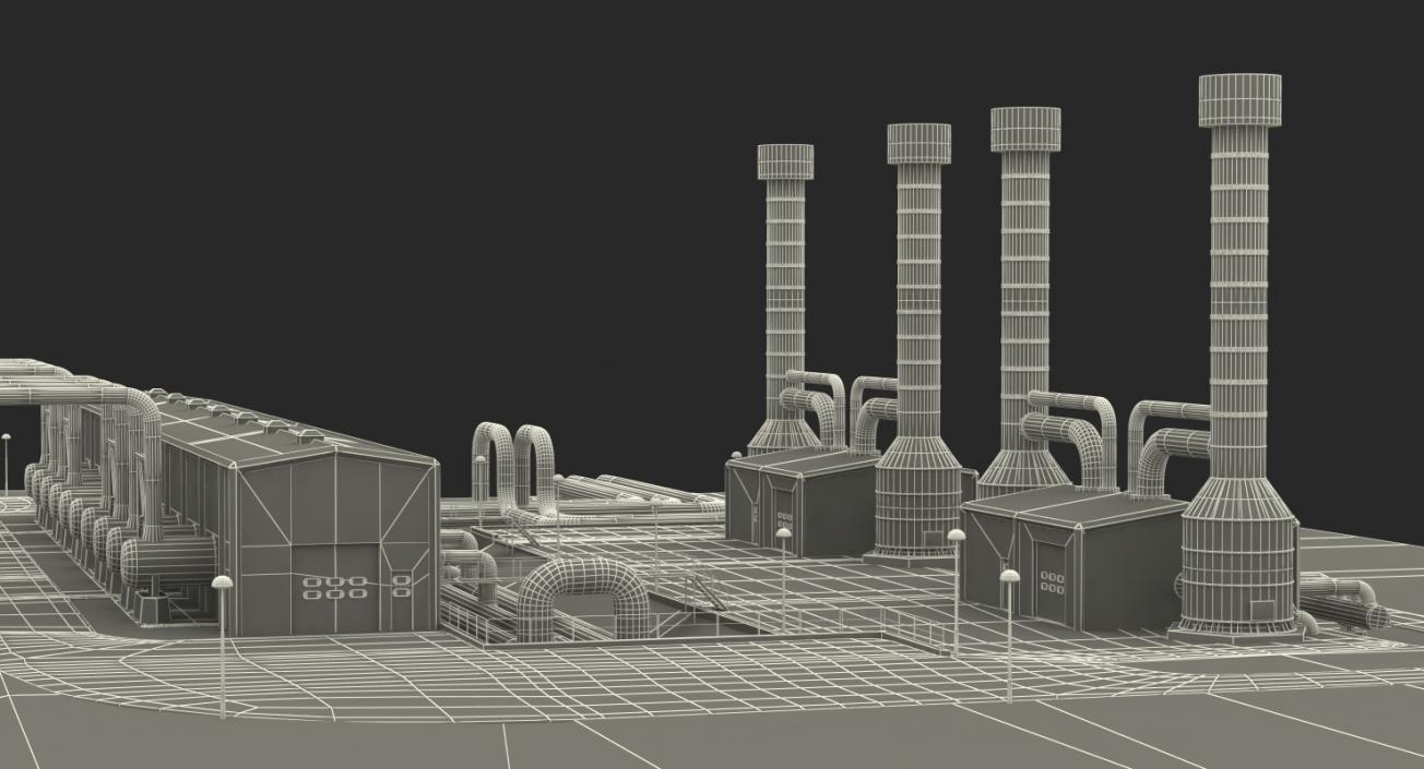 Geothermal Power Plant 3D