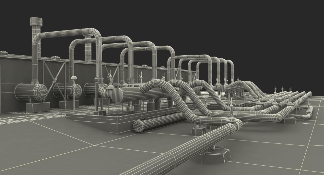 Geothermal Power Plant 3D