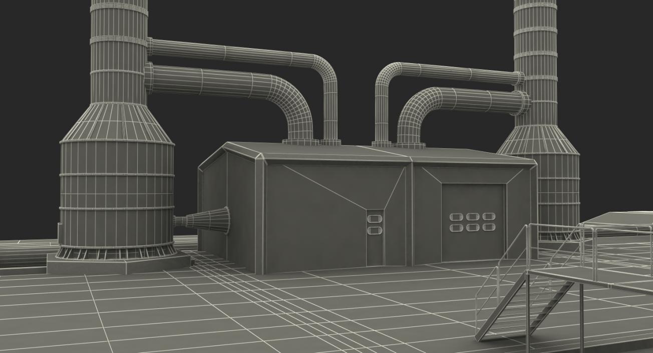 Geothermal Power Plant 3D