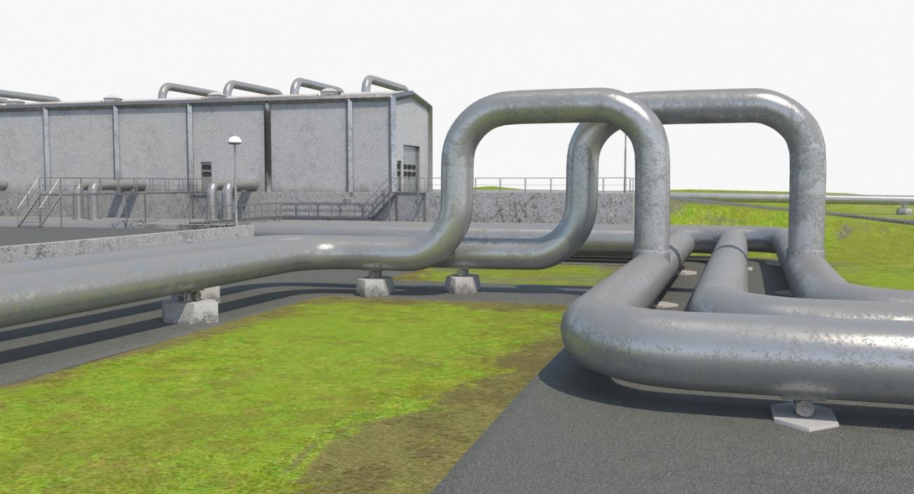 Geothermal Power Plant 3D