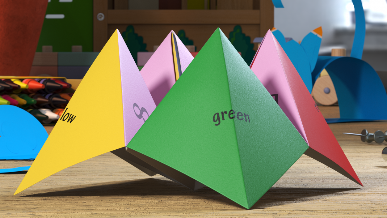 Fortune Teller Origami 3D