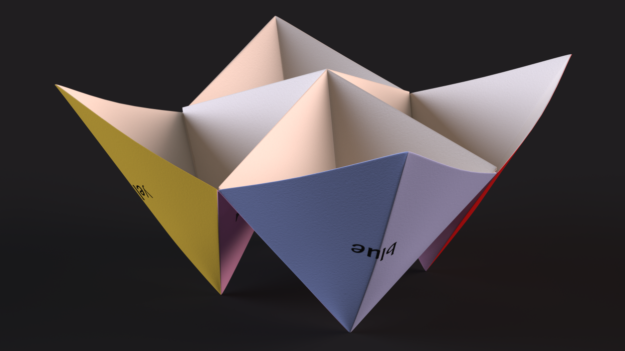 Fortune Teller Origami 3D