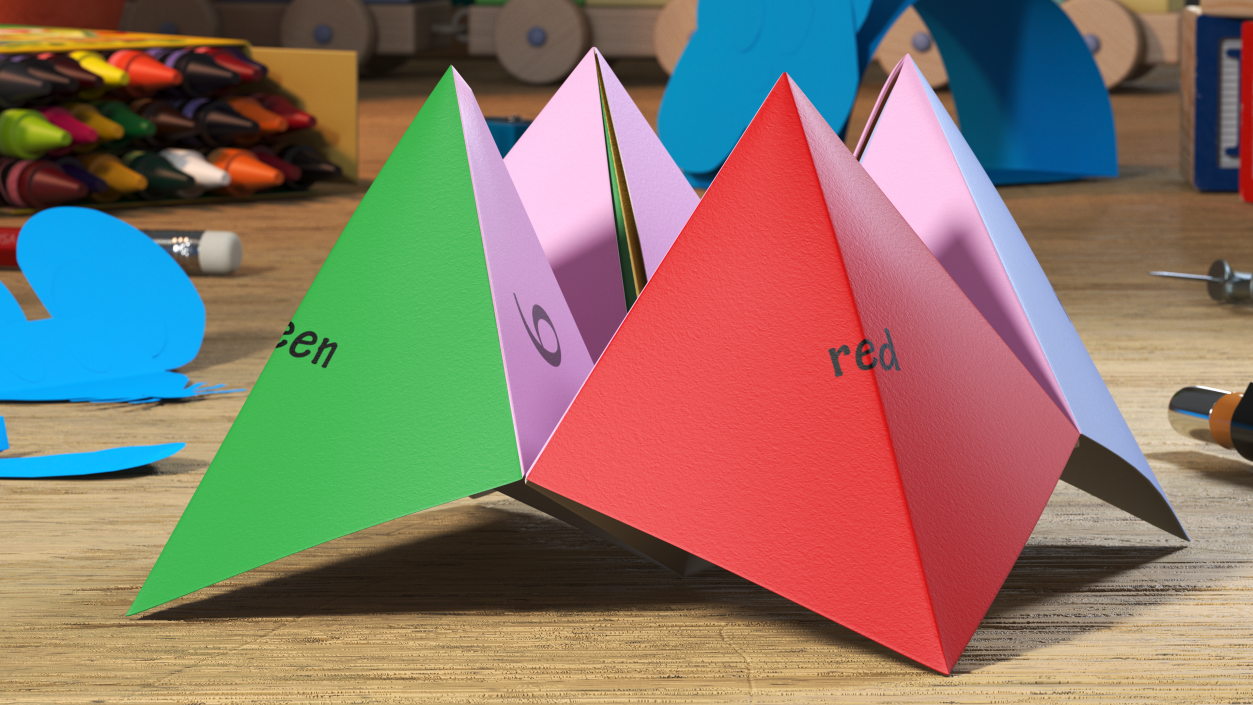 Fortune Teller Origami 3D