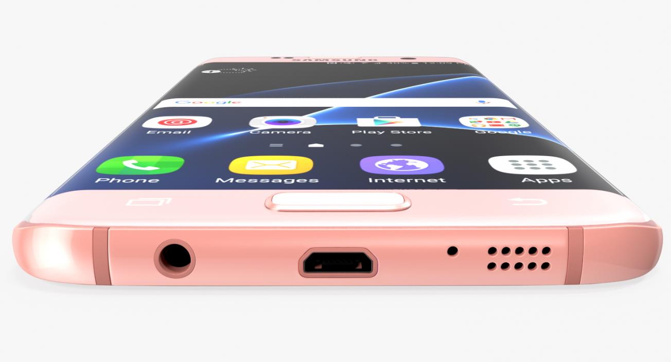 Samsung Galaxy S7 Edge Pink Gold 3D