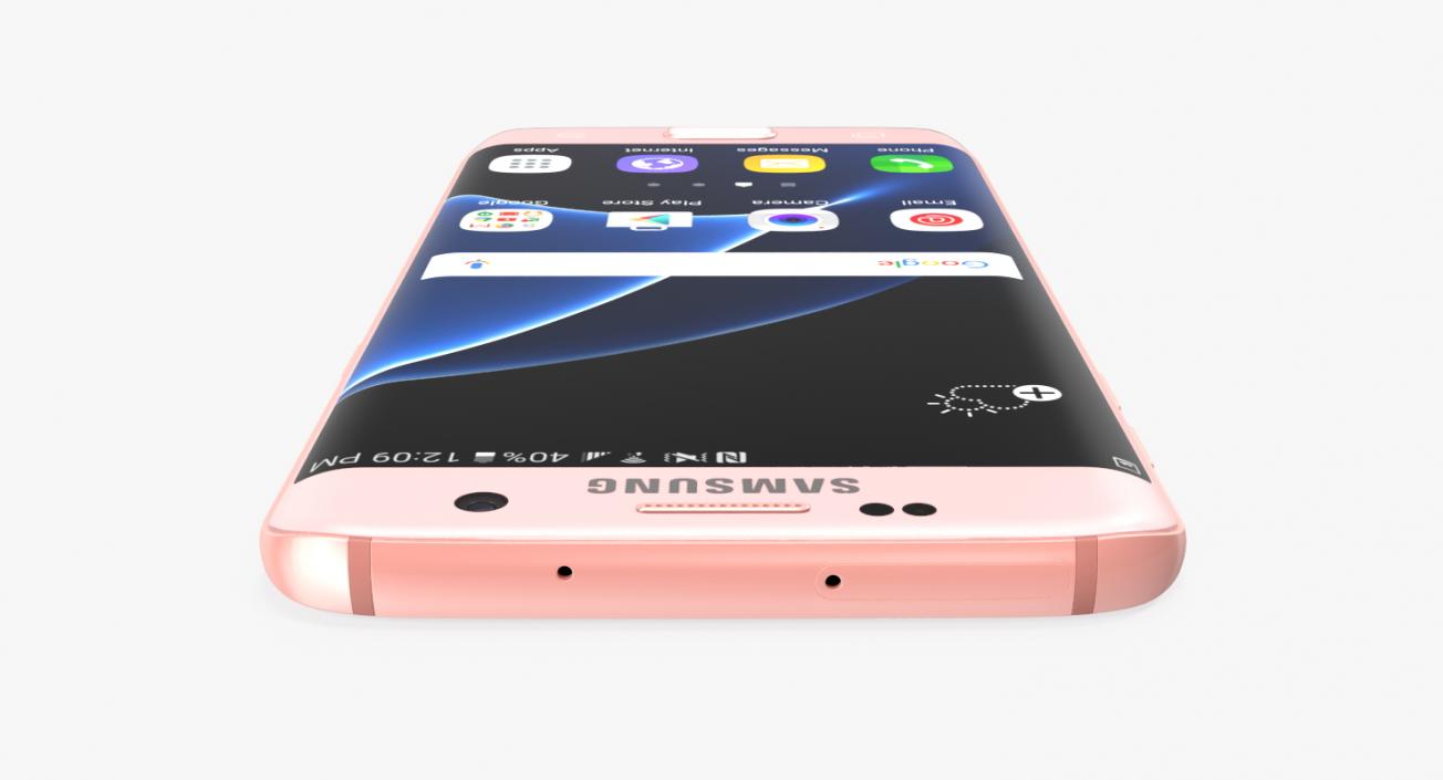 Samsung Galaxy S7 Edge Pink Gold 3D