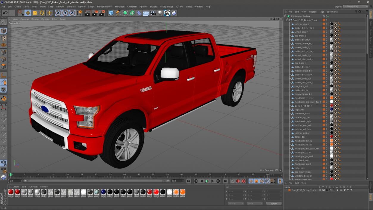 Ford F150 Pickup Truck 3D