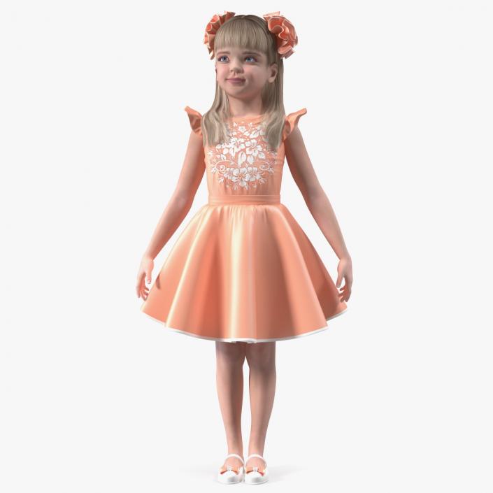 Child Girl Party Style 3D