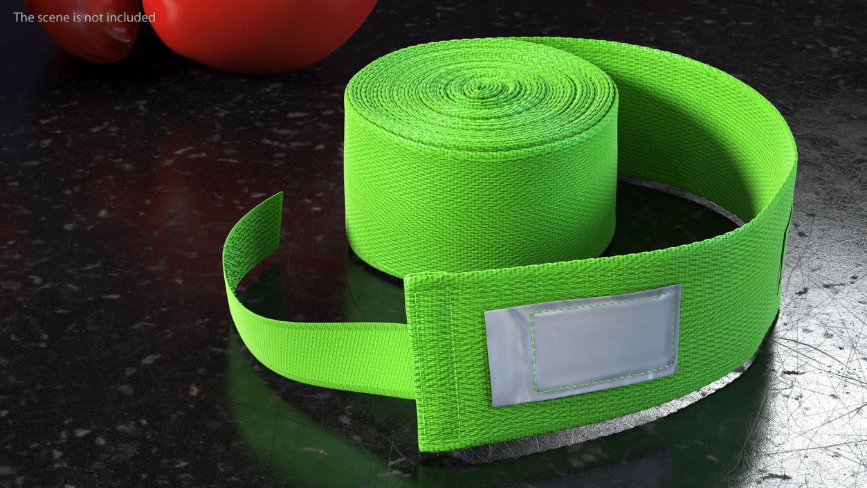 Boxing Hand Wrap Green 3D