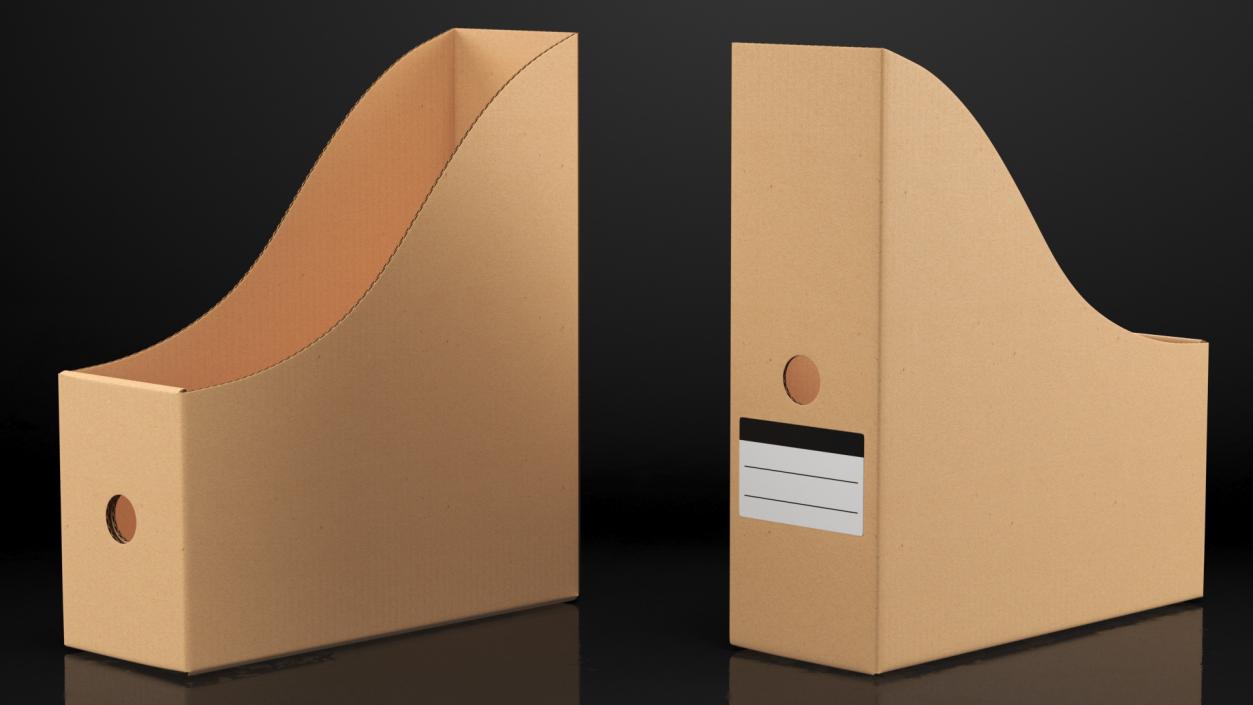 3D model Paper File Holders with Paper Pack Collection