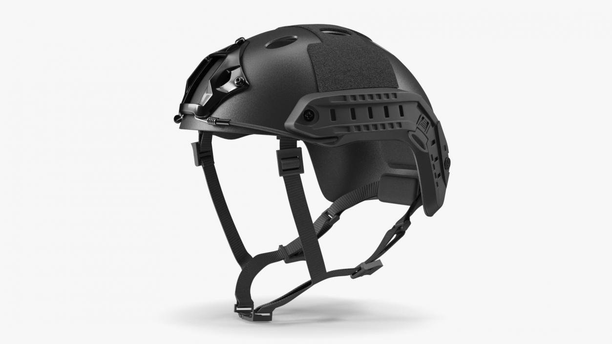 Tactical Helmet Black Airsoft 3D model