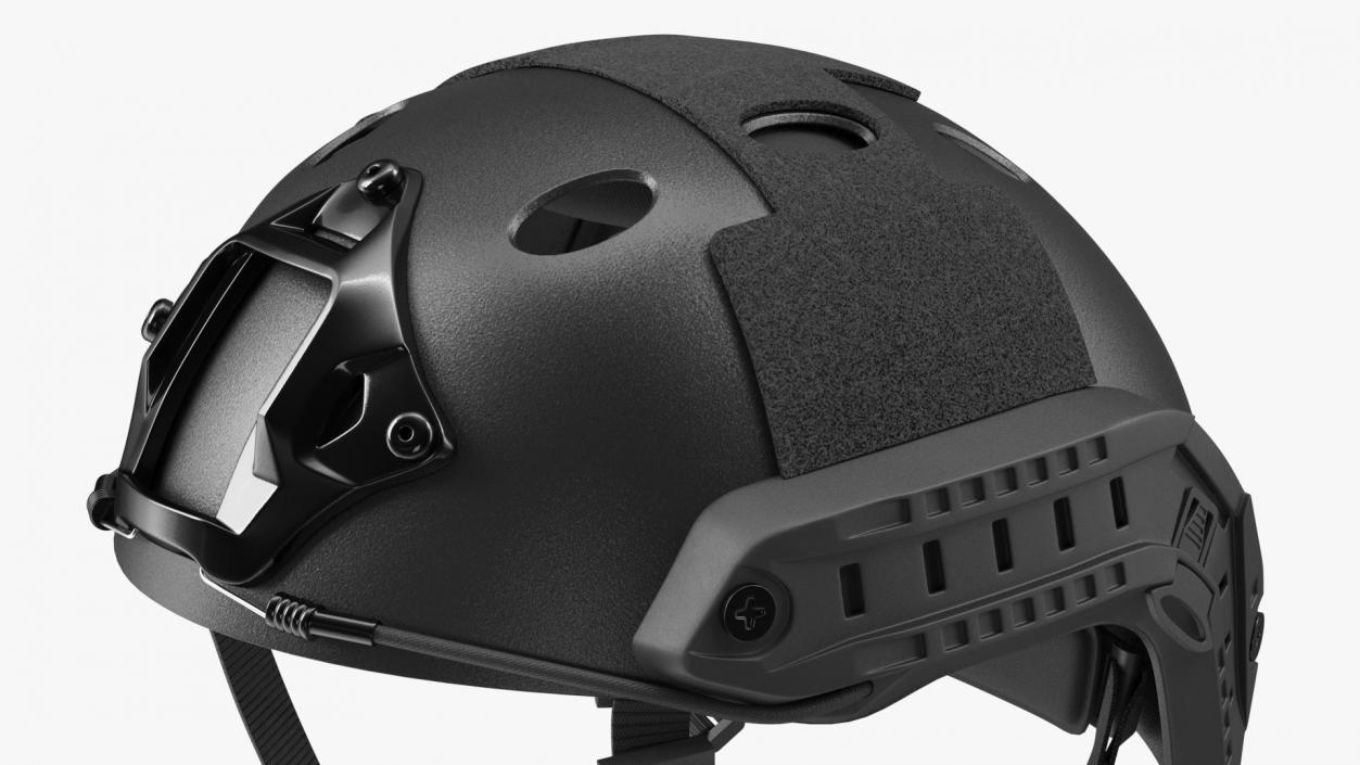 Tactical Helmet Black Airsoft 3D model