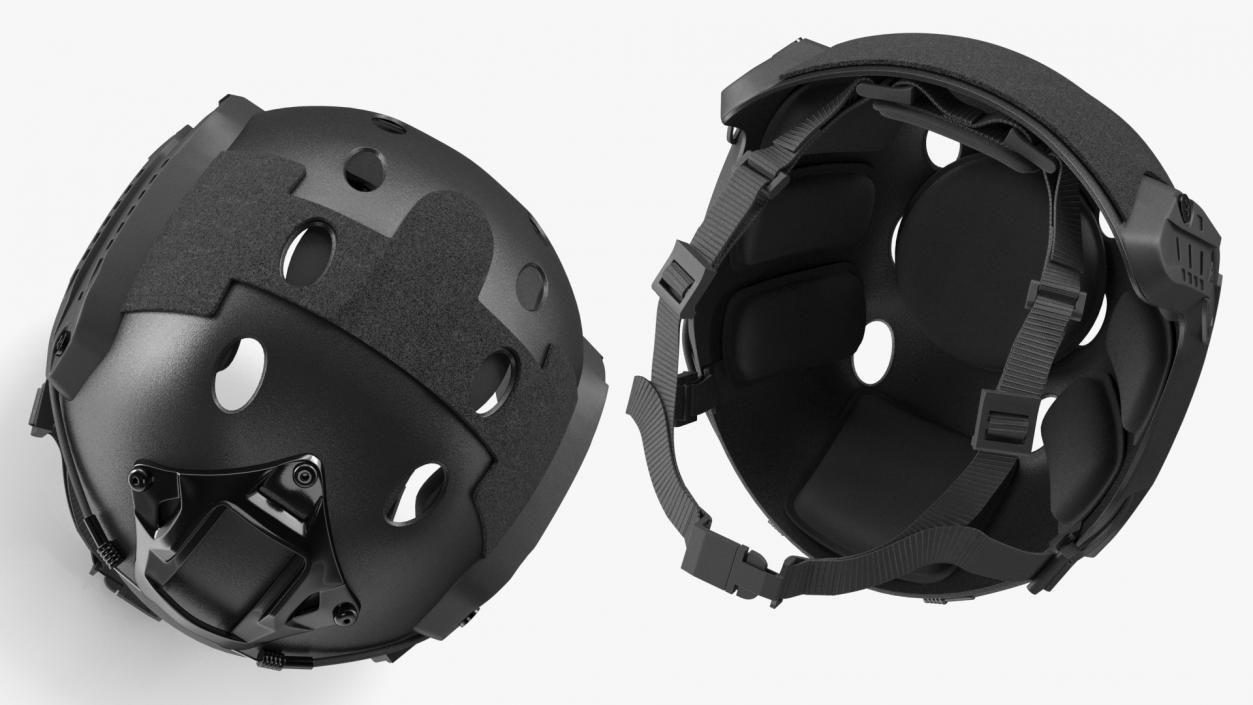 Tactical Helmet Black Airsoft 3D model