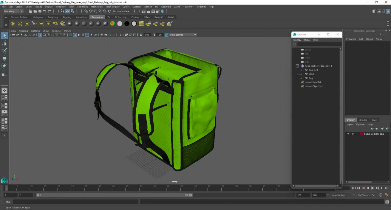 Food Delivery Bag 3D