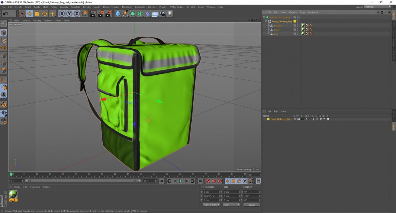 Food Delivery Bag 3D