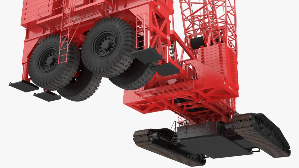 3D Crawler Crane Manitowoc 18000 MAX-ER Rigged model