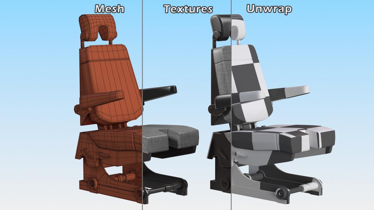 3D model Pilot Seat