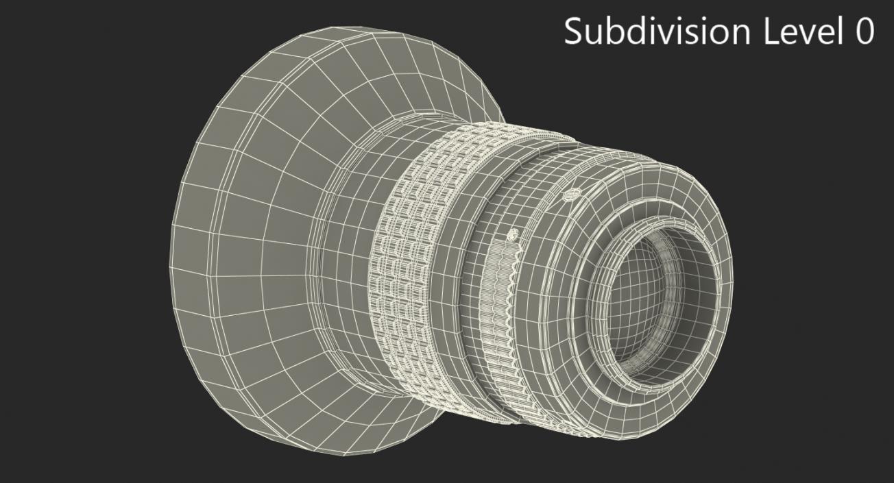 Kodak Camera Lenses With Hood 3D model