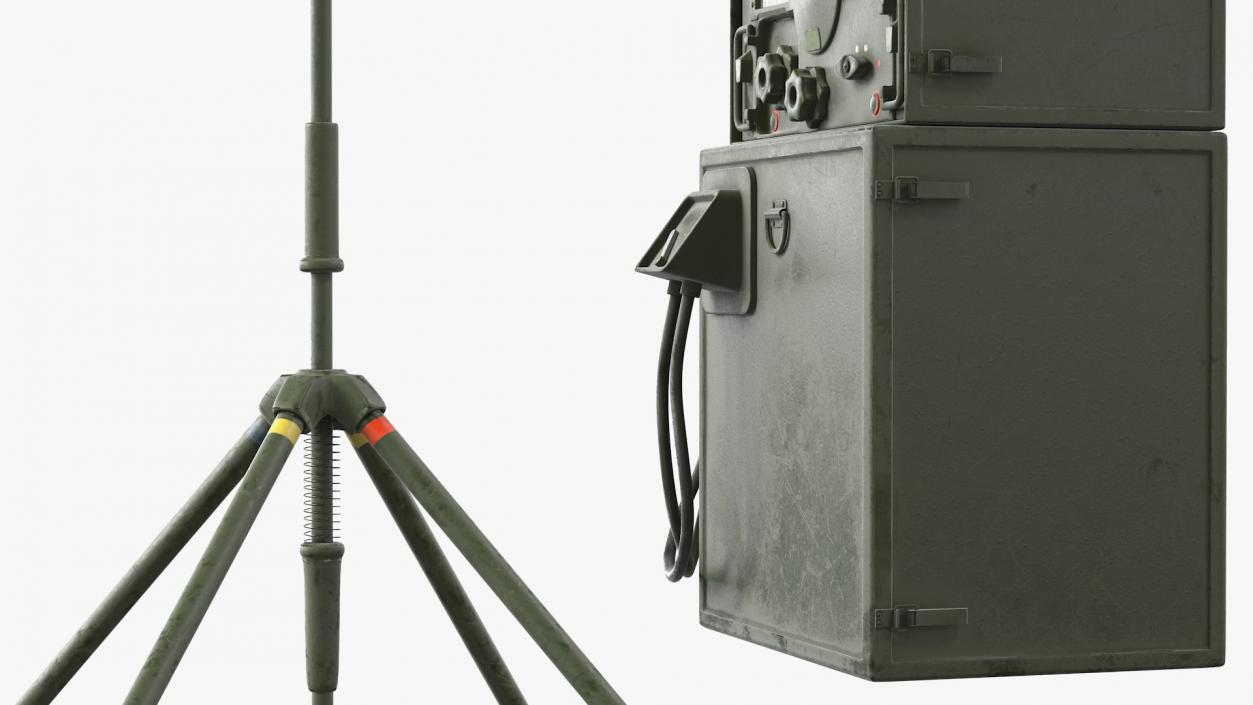 3D Military Direction Finder Antenna with Amplifier model