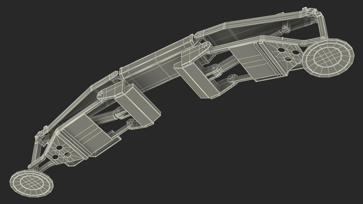 3D model Heavy Duty Hydraulic Legs