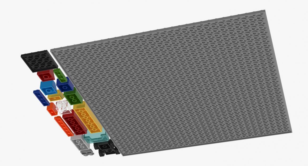 3D Lego Bricks Pieces model