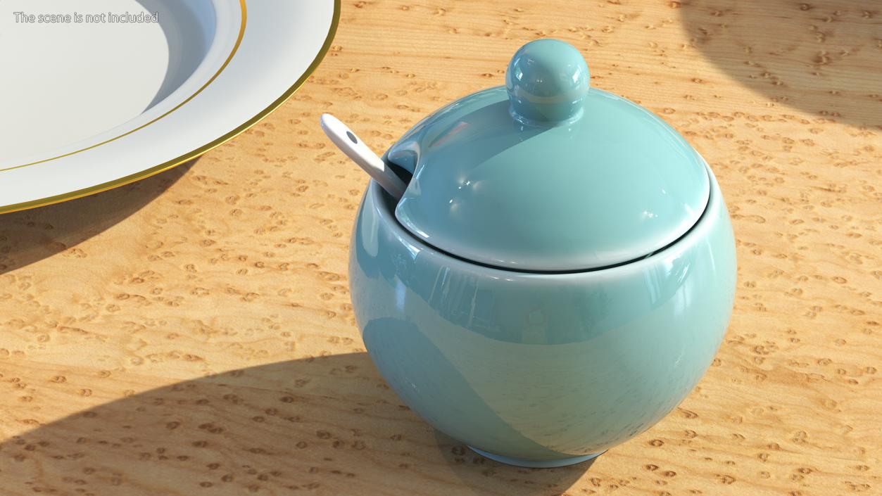 3D Sugar Bowl Green